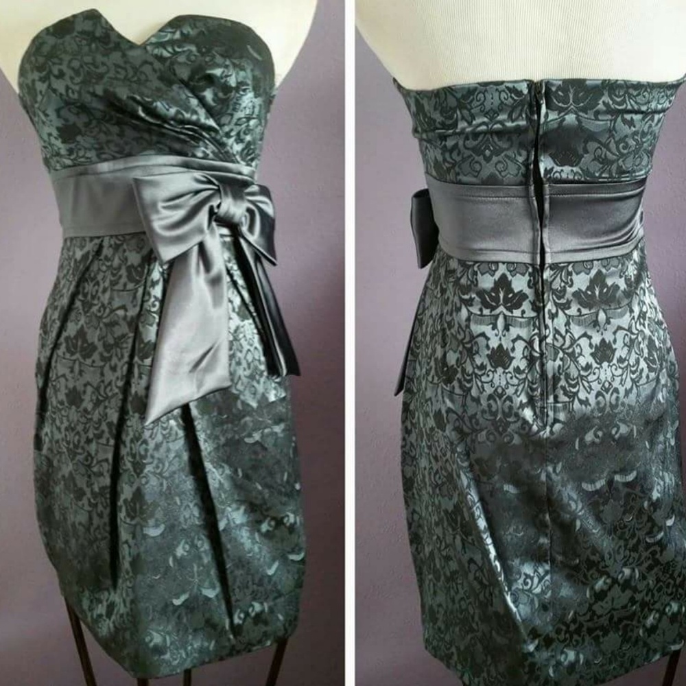Teeze Me- Gray Cocktail Party Dress